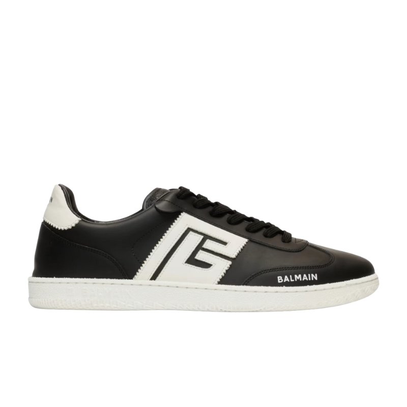 Balmain Calfskin Swan Trainer BM026