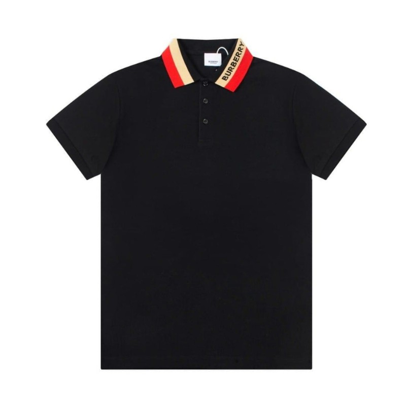 Burberry Striped Collar Polo Shirt BY023
