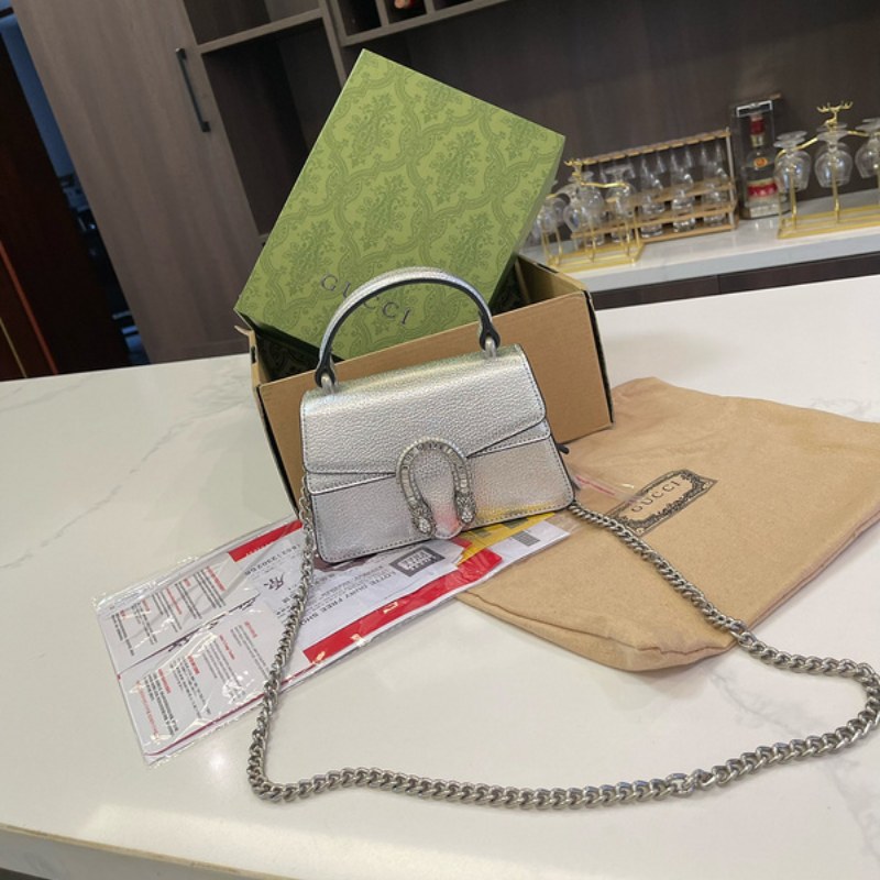 Gucci Tote Dionysus Silver Bag GC247
