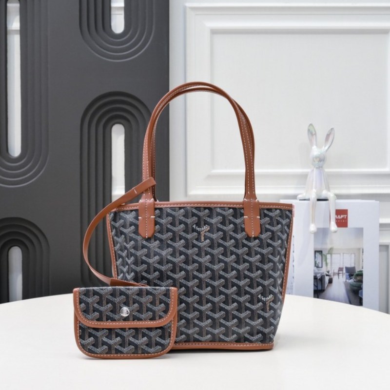 Goyard Anjou Mini Bag Black/Brown GYD017