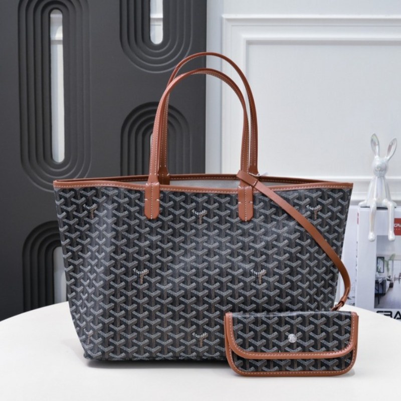 Goyard Saint Louis GM Bag Black/Brown GYD024