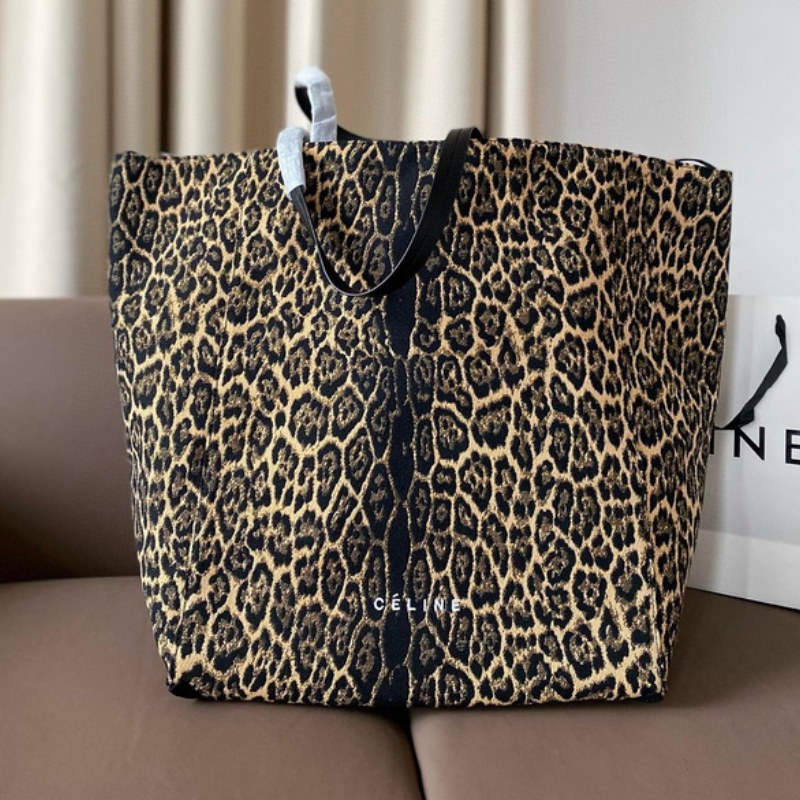 Celine Gusset Leopard Tote Bag CE006