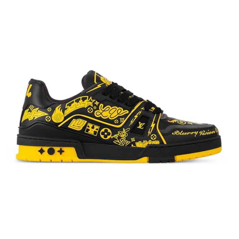Louis Vuitton LV Trainer Sneaker Black/Yellow