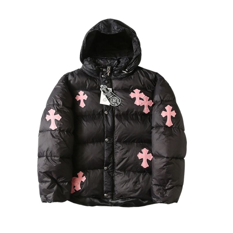 Jacket Puffer Chrome Hearts Black Cross CH080