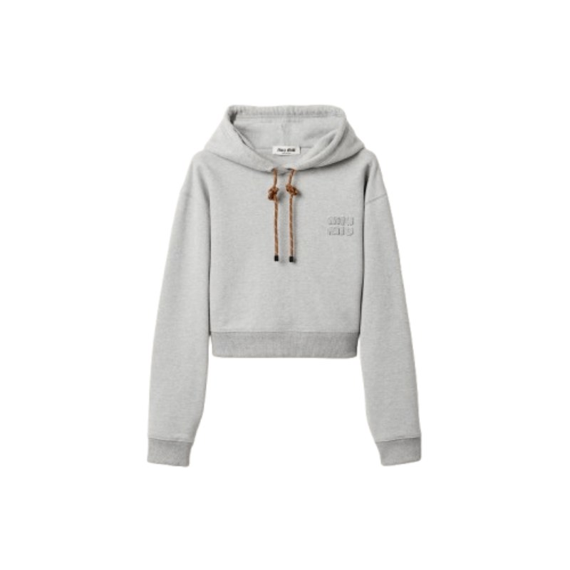 Hoodie Gray Miu Miu MMW018