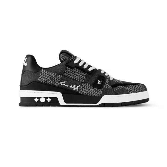 Louis Vuitton Trainer Plaid Black White