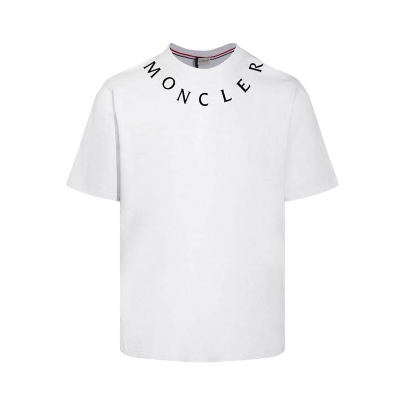 T-shirt Moncler White Logo Crewneck MCL028