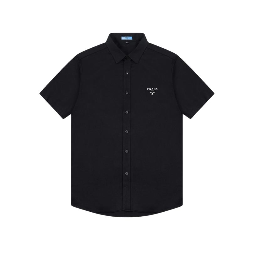 Shirt Prada Logo Short Sleeve Black PD002