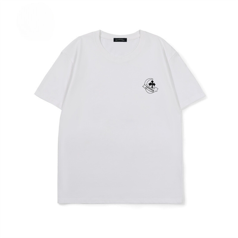 T-shirt Chrome Hearts Large Cross White Logo CH016