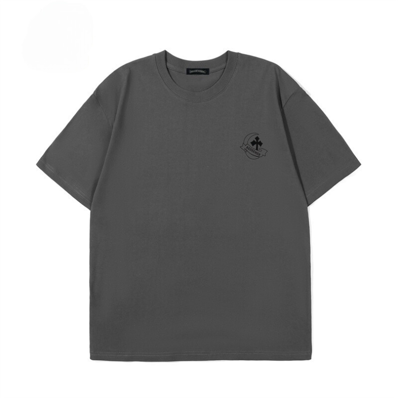 T-shirt Chrome Hearts Large Cross Grey Logo CH019