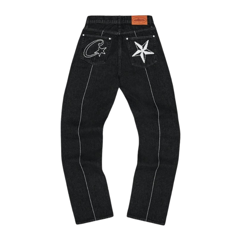 Jeans Corteiz C-Star Black