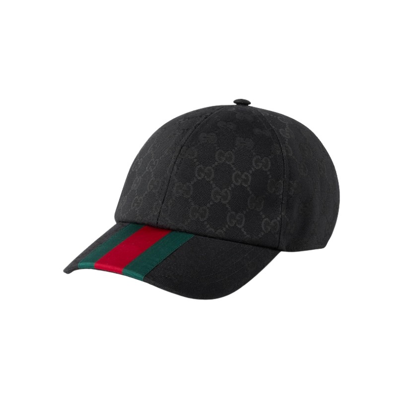 Cap Gucci canvas baseball hat Black GC058