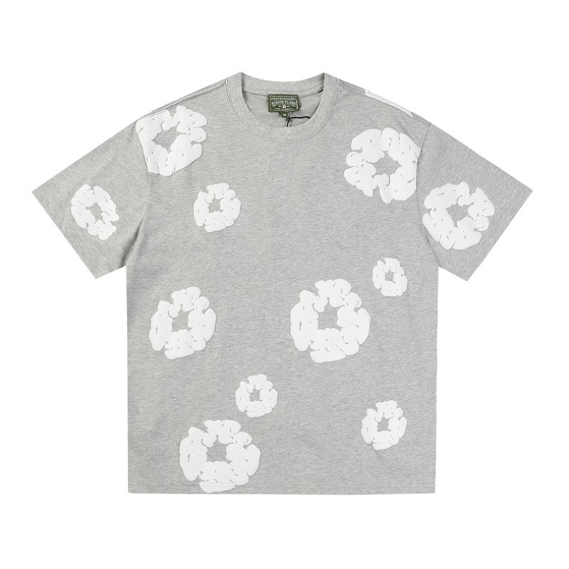 T-shirt Denim Tears White Clouds Grey