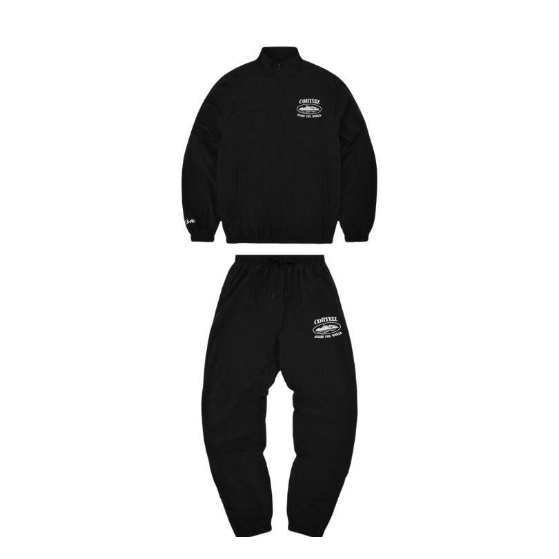 Set Corteiz Shukushuku Tracksuit Black
