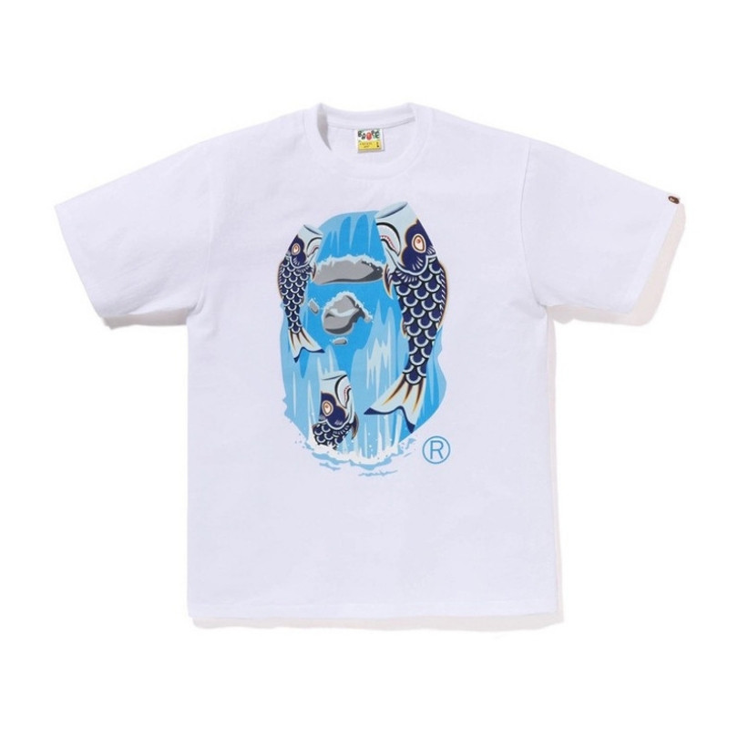 T-shirt Bape Koi Fish White Graphic BP083