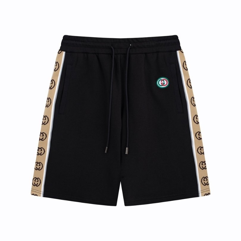 Shorts Gucci Monogram Trim Black GC054