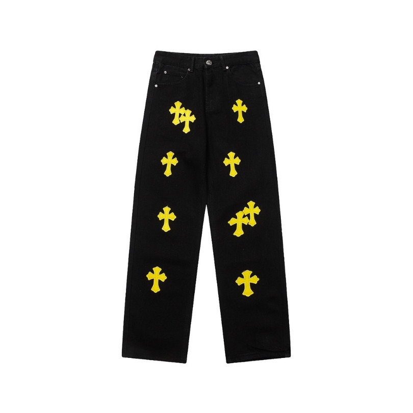 Jeans Chrome Hearts Yellow Crosses CH055