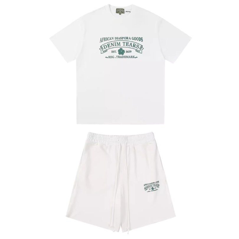 Set Denim Tears African Diaspora Logo White