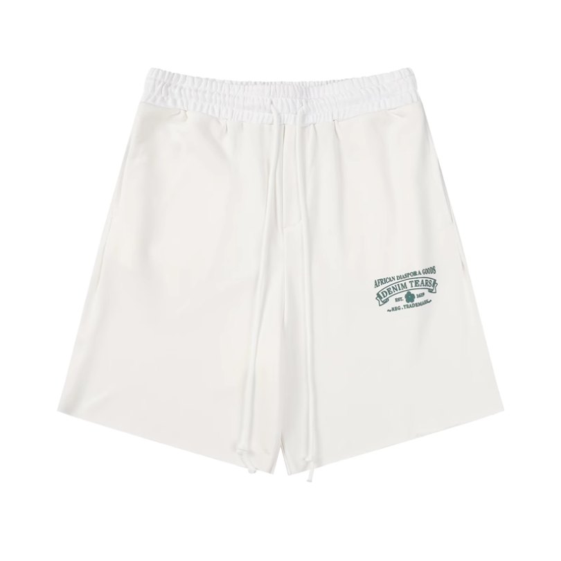 Shorts Denim Tears African Diaspora Logo White