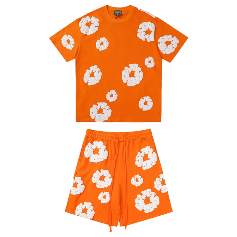 Set Denim Tears White Clouds Orange