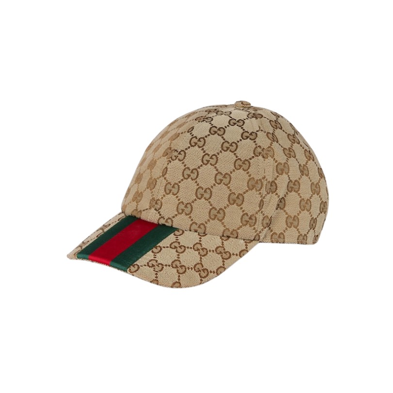 Cap Gucci canvas baseball hat Beige and ebany GC059