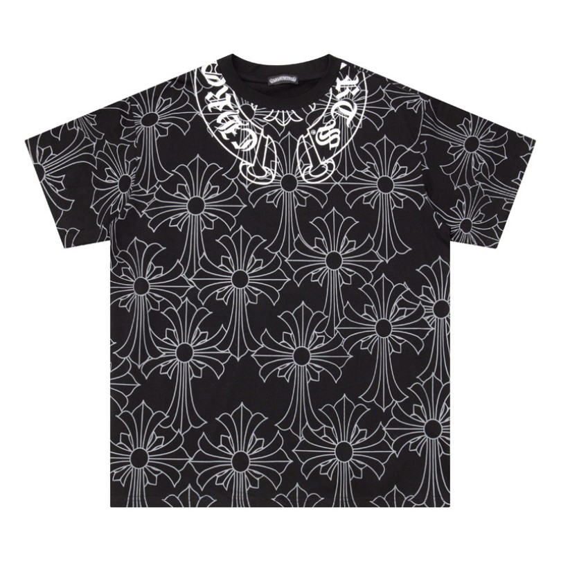 T-shirt Chrome Hearts Cross Pattern Black CH002