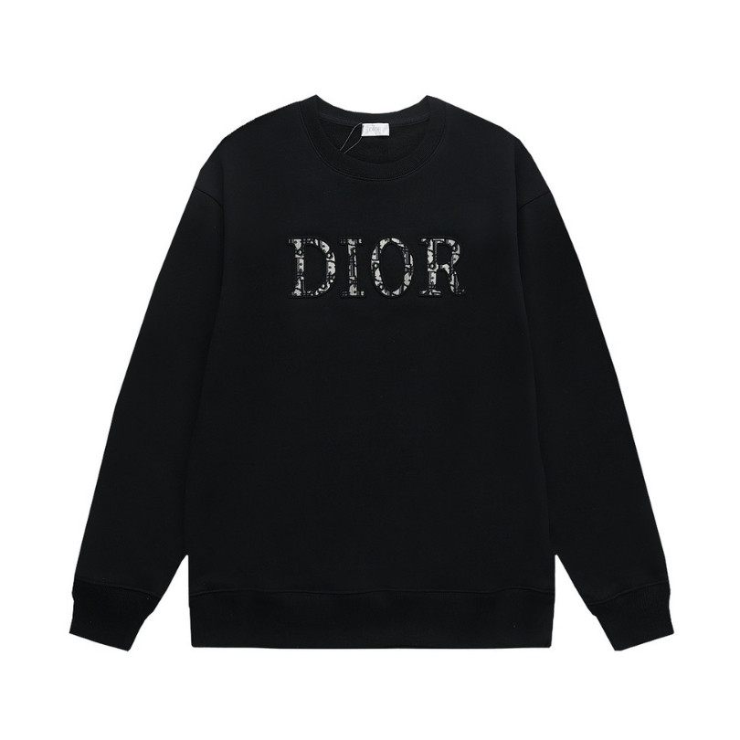 Sweatshirt Dior Black Logo Crewneck DO053