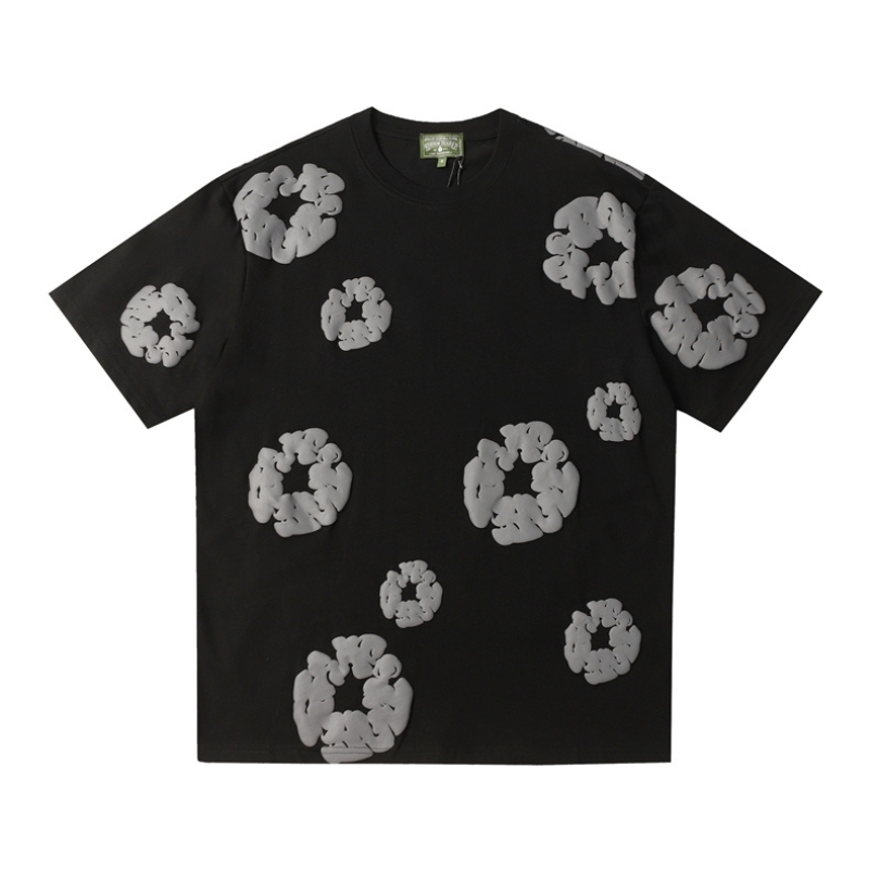 T-shirt Denim Tears Grey Clouds Black