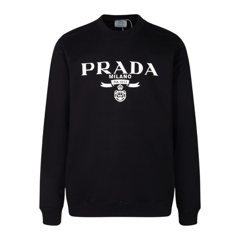 Sweatshirt Prada Milano Black Crewneck PD026
