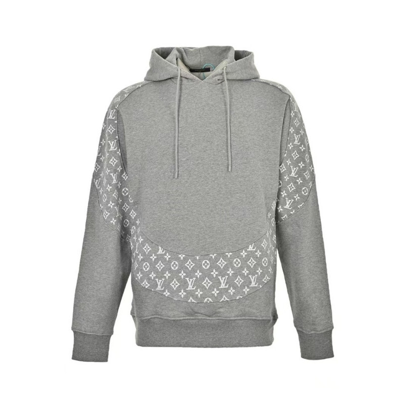 Hoodie Louis Vuitton Monogram Grey LV039