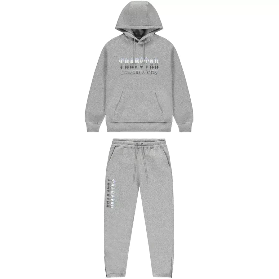 Set Trapstar Chenille Decoded 2.0 Hoodie Grey/Ice Blue