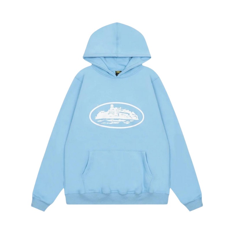 Hoodie Corteiz Alcatraz Baby Blue
