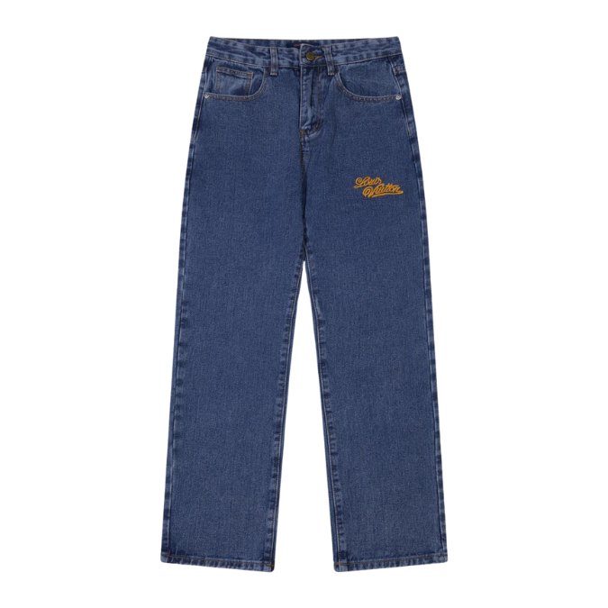 Jeans Louis Vuitton LV Blue Embroidered Logo
