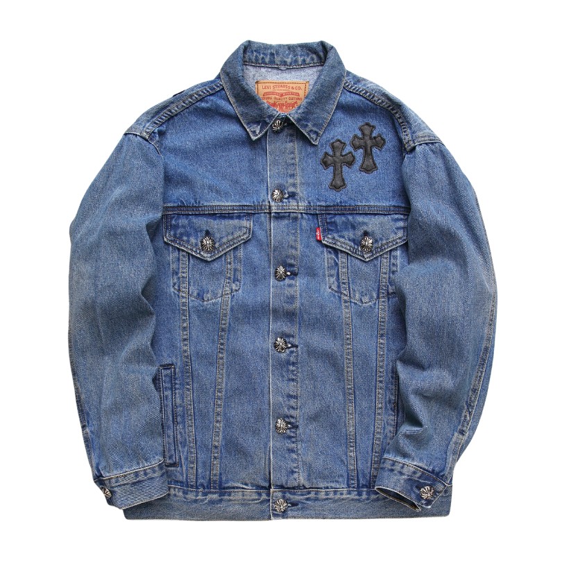 Denim Jacket Chrome Hearts Cross Patch CH052