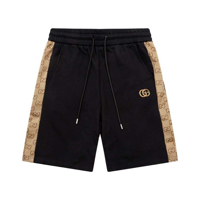 Shorts Gucci Black Monogram Side-Pocket GC094