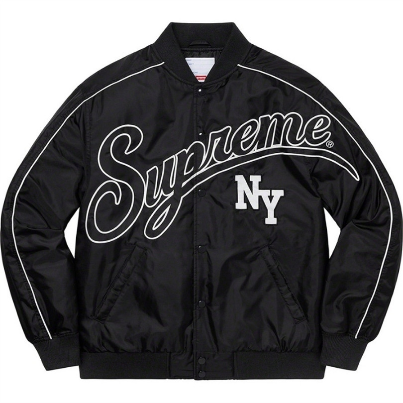 Jacket Supreme NY Varsity Bomber Black SP065