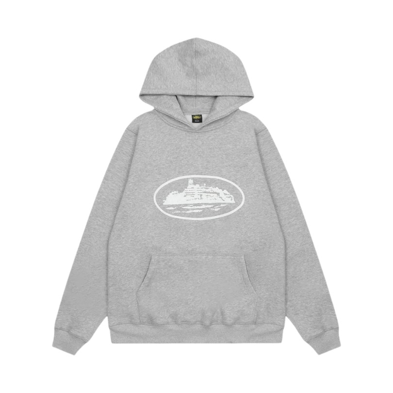Hoodie Corteiz Alcatraz Gray
