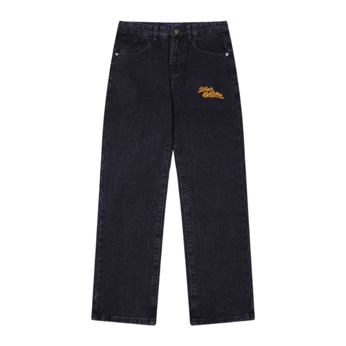 Jeans Louis Vuitton LV Dark Wash Embroidered