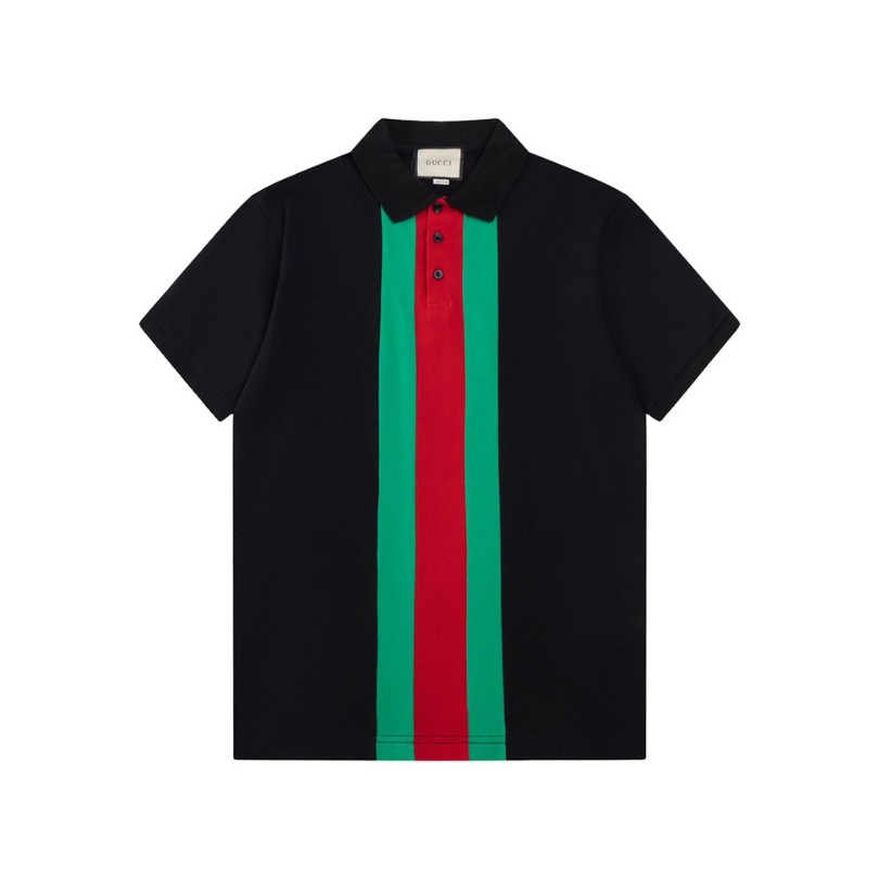 Polo Gucci Vertical Stripe Logo GC118