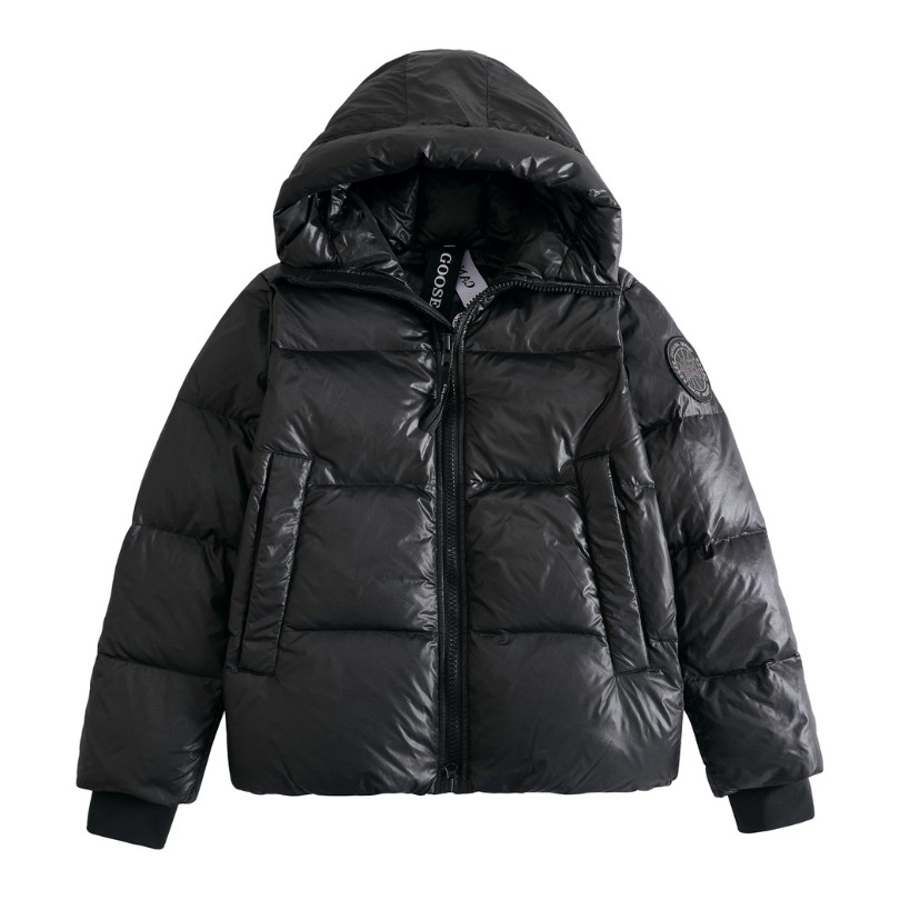 Jacket Puffer Canada Goose Black with Hood CDG004