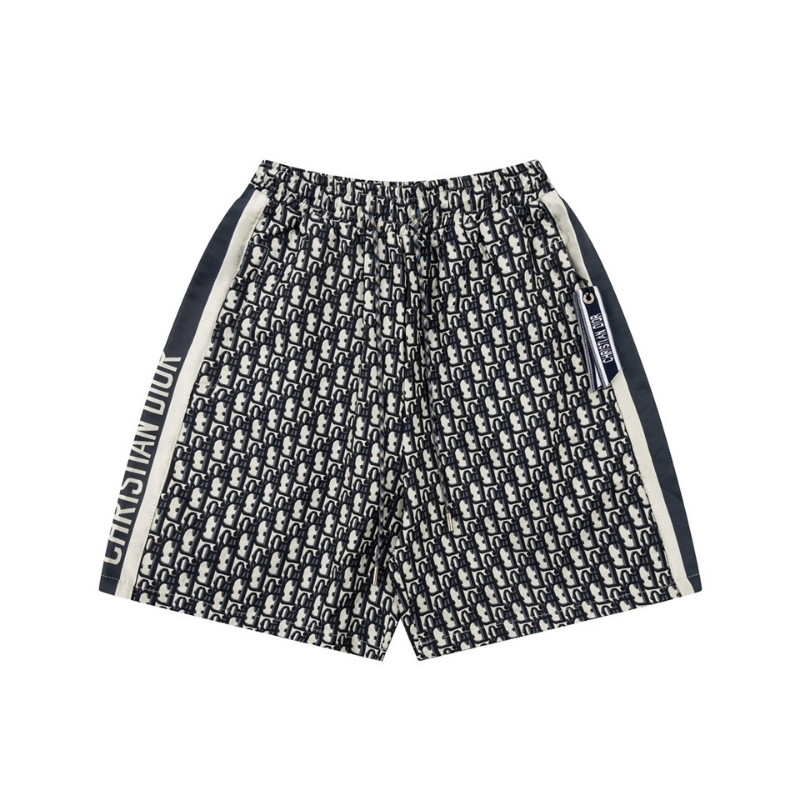 Shorts Dior Monogram Navy Side Stripes DO060