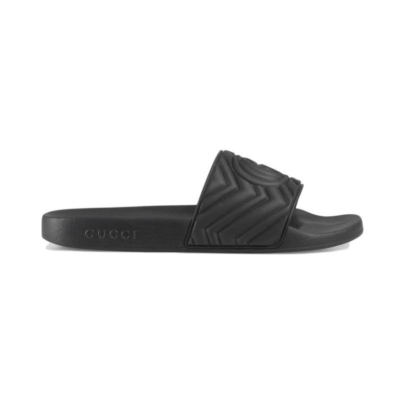 Slides Gucci GG Black Rubber Monogram GC034