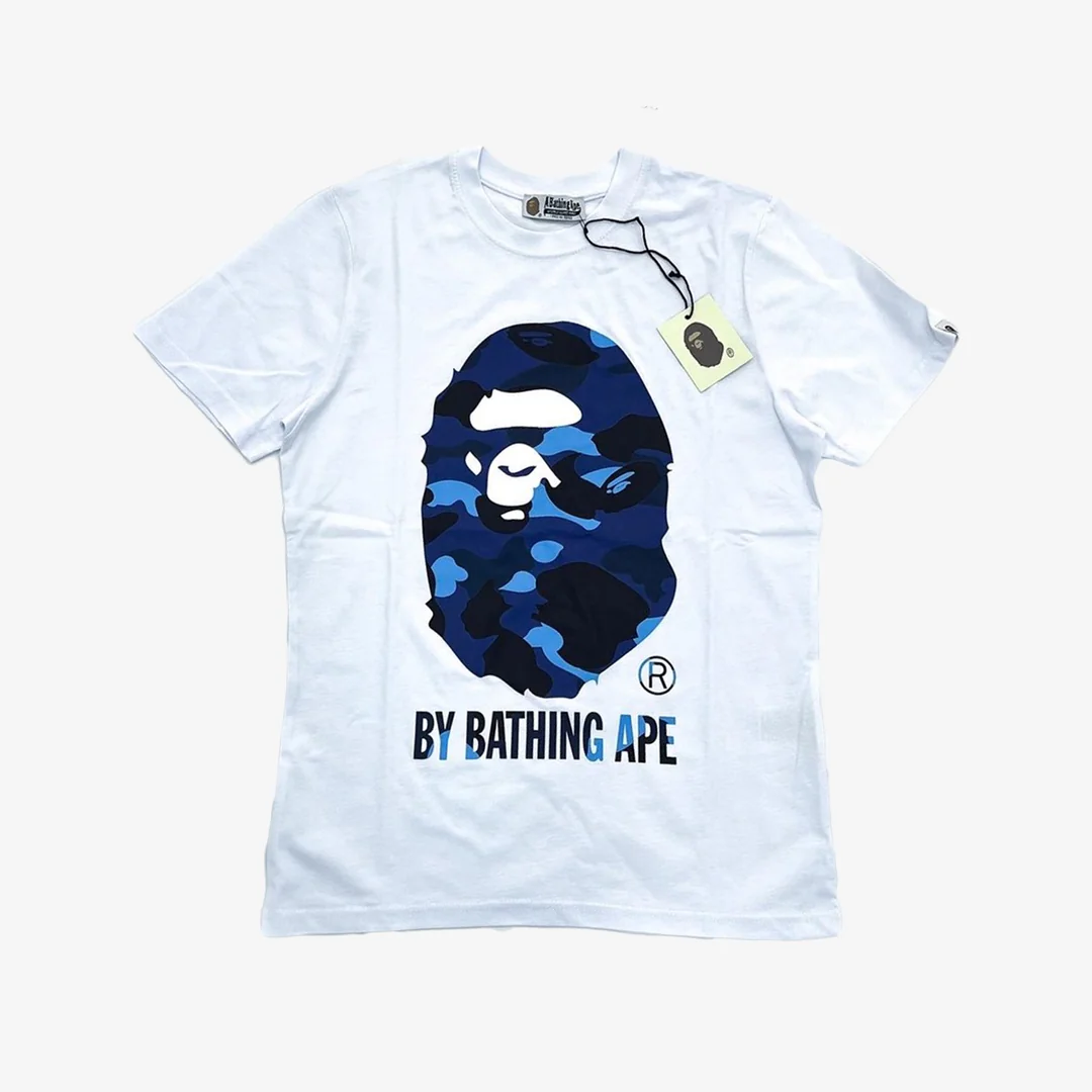 T-Shirt BAPE by Bathing Ape White/Blue
