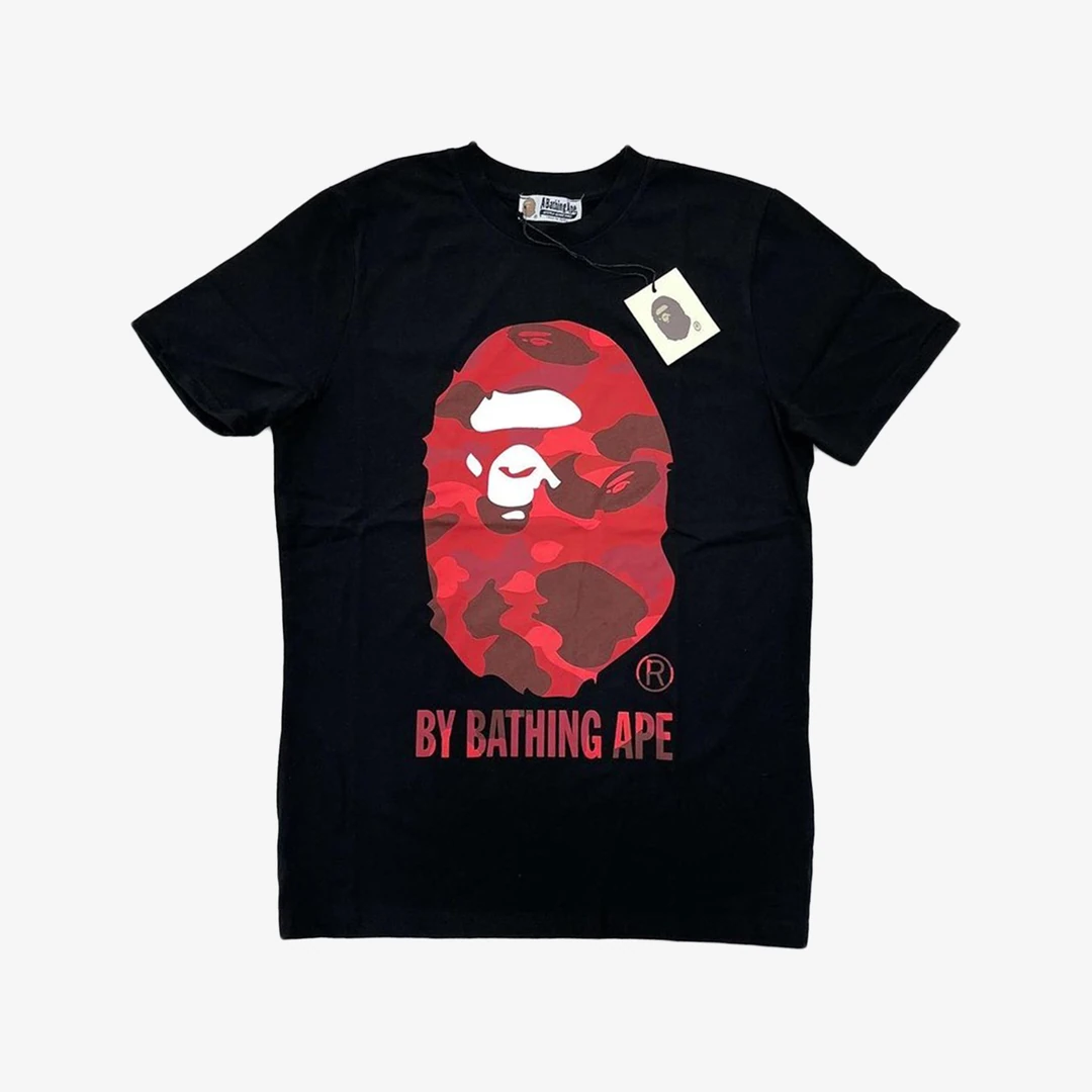 T-Shirt BAPE by Bathing Ape Black/Red