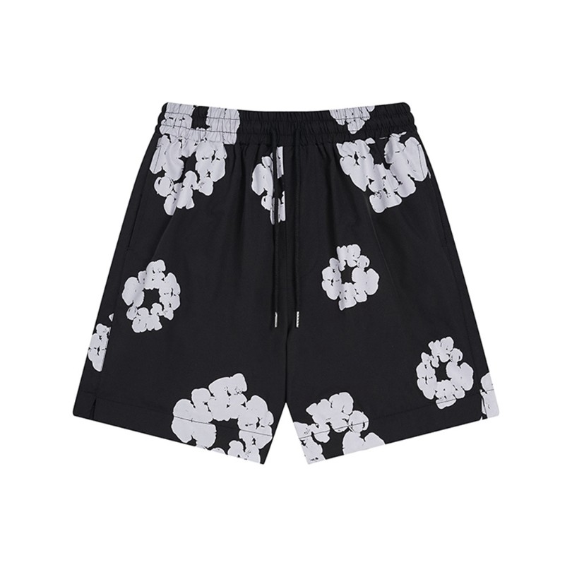 Shorts Denim Tears Circle Clouds Black