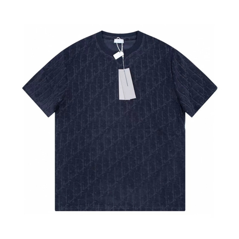 T-shirt Christian Dior Embossed Monogram Navy DO051