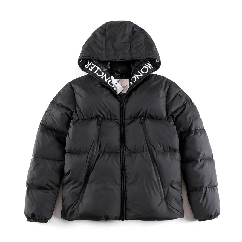 Jacket Puffer Moncler Hooded Black MCL017
