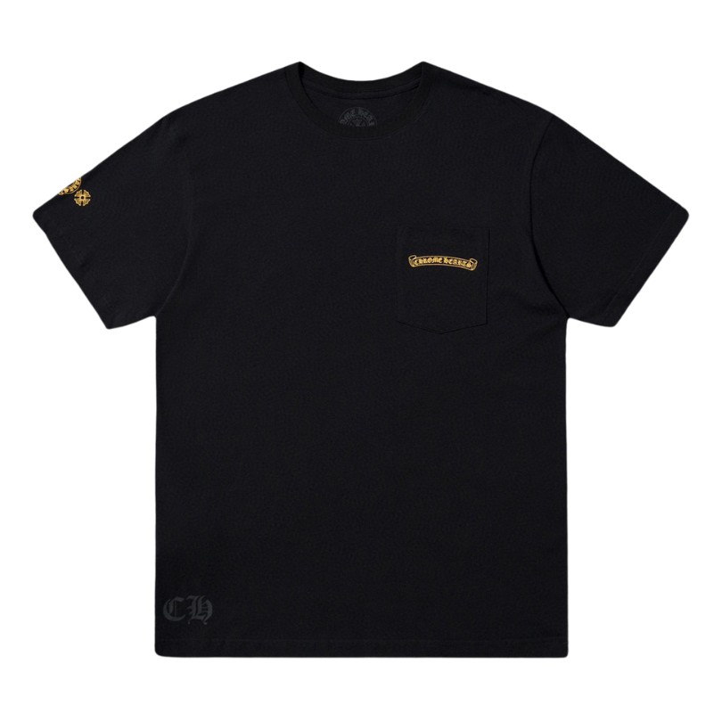 T-shirt Chrome Hearts Black Yellow Logo CH010